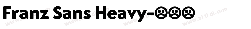 Franz Sans Heavy字体转换